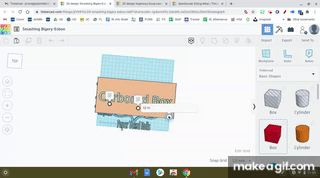 Tinker tinkercad working space