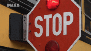 Bus stop sign