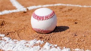 baseball in the dirt