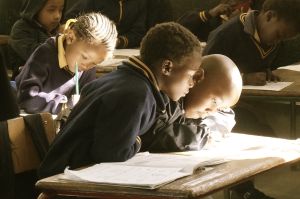 Children learning in a classroom