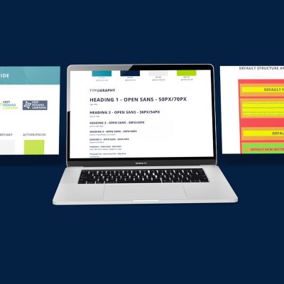 Keep Indiana Learning Style Guide Page Screens Graphic