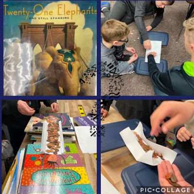 Students building their own bridges.
