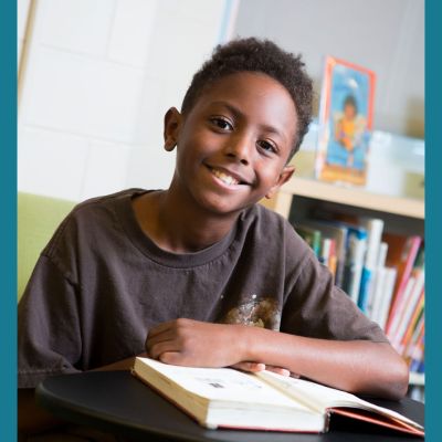 Student with a book