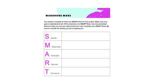 SMART Goal SMART Goal Sheet