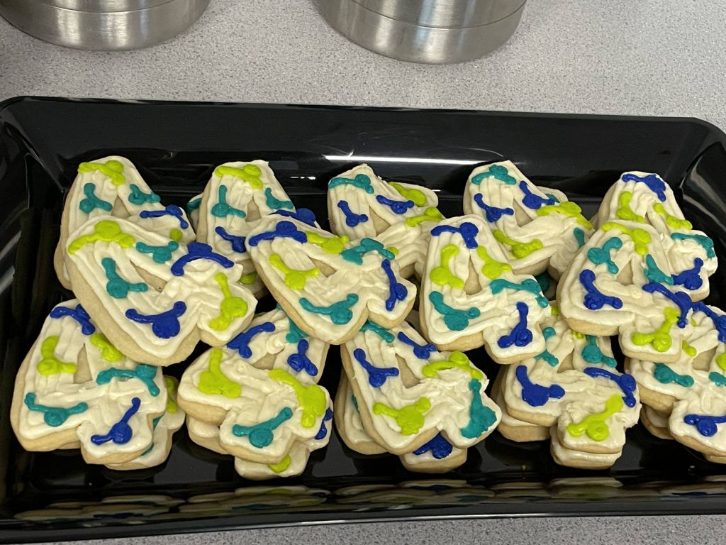Celebrating 4 Years Cookies.