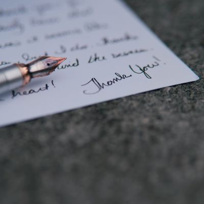 Thank you letter.