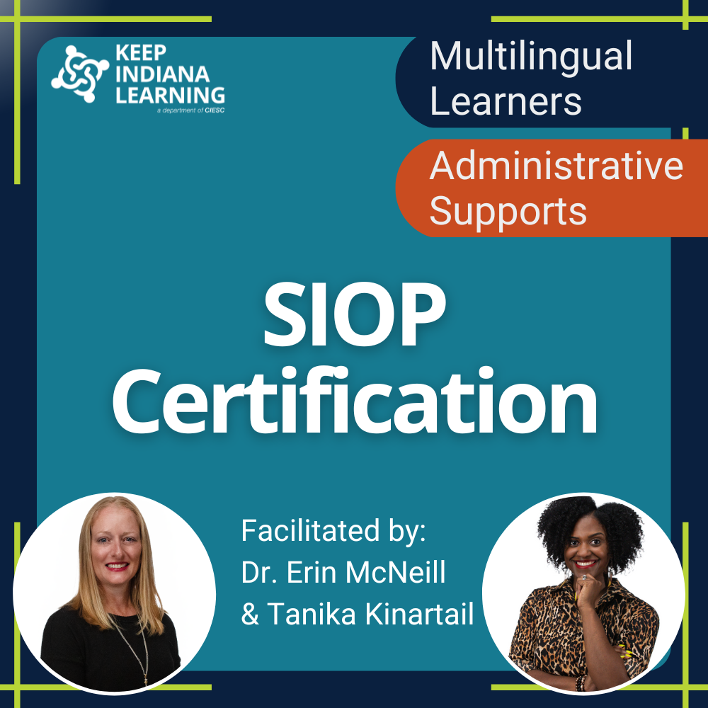 graphic stating the title of the workshop: SIOP certification